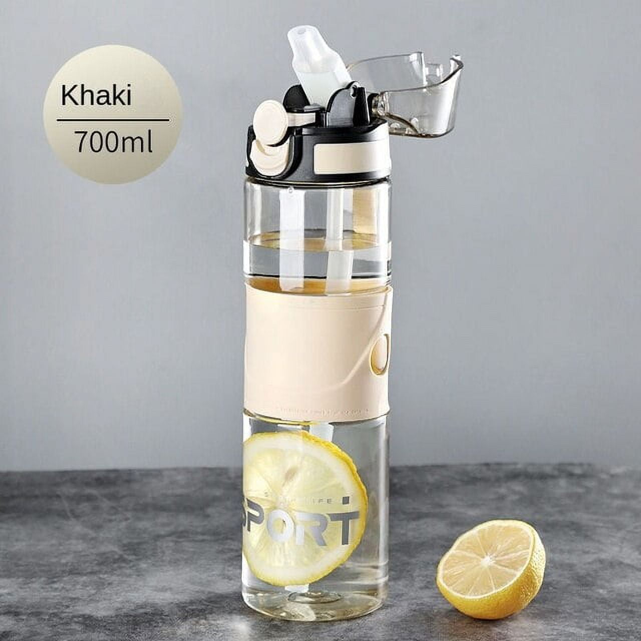 YCNYCHCHY Sports Water Bottle Large Capacity Sippy Cup Plastic Tumble-Resistant Water Cup Fitness Cup For Children Students Male Adults