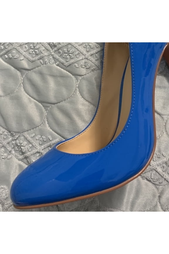 Spring Autumn Ladies 12cm Pumps Sexy Red Black High Heel Dress Party Prom Nightclub Heels Round Toe Plus Size For Women