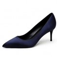 thumbnail image 1 of YCNYCHCHY Women Office Shoes Red Black Silk Pump Sexy Luxury 6cm Thin Heels Pointed Toe Ladies Wedding Shoes Star Model Pumps Shoes, 1 of 6