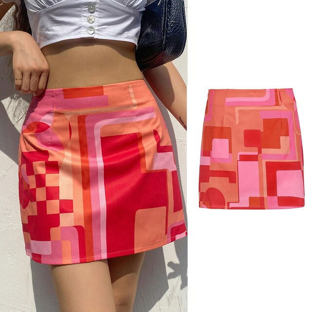 YCNYCHCHY Y2k Mini Bodycon Short Skirt 90s Summer Punk