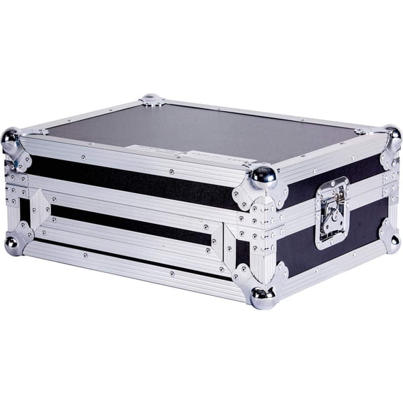 Flight Case Karaoke Dj Station Complete With Removable Cover And Front Door Sturdy Hardware Enough Space In The Rear For Cables Groove Impact Resistant Aluminum Frame DEEJAYLED TBHCDMIX
