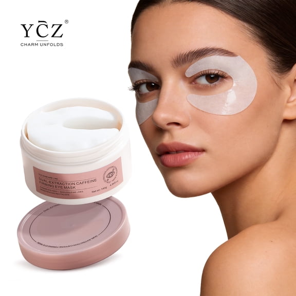 Ycz 60 Ct Caffeine Under Eye Patches for Puffy Eyes and Dark Circles, Niacinamide for Wrinkles and Hydration with Collagen Eye Masks
