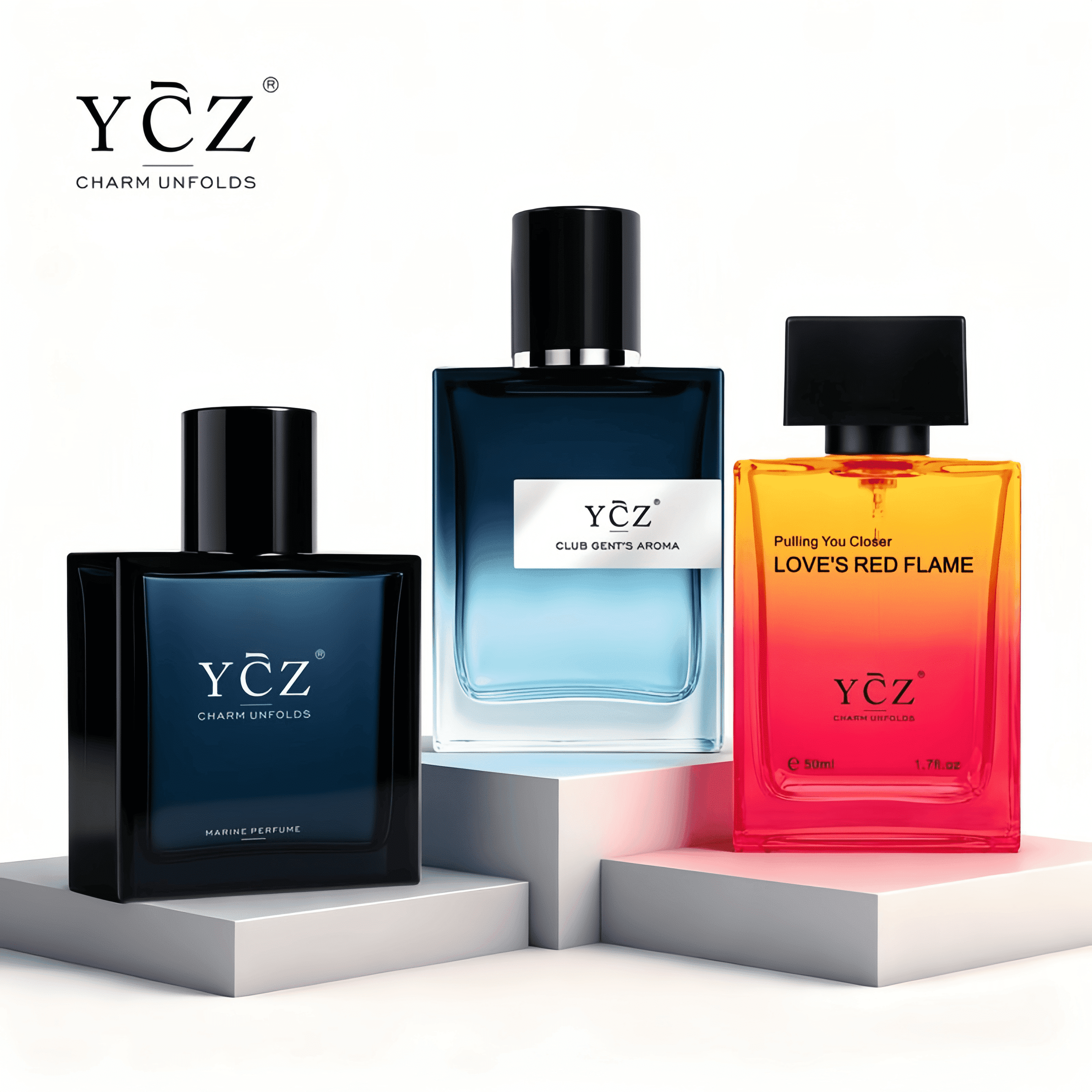 Perfume グッズセット　　P99 YCZ Men's Cologne Gift Set, 3-Pack Fragrance Variety Bundle, 1.7