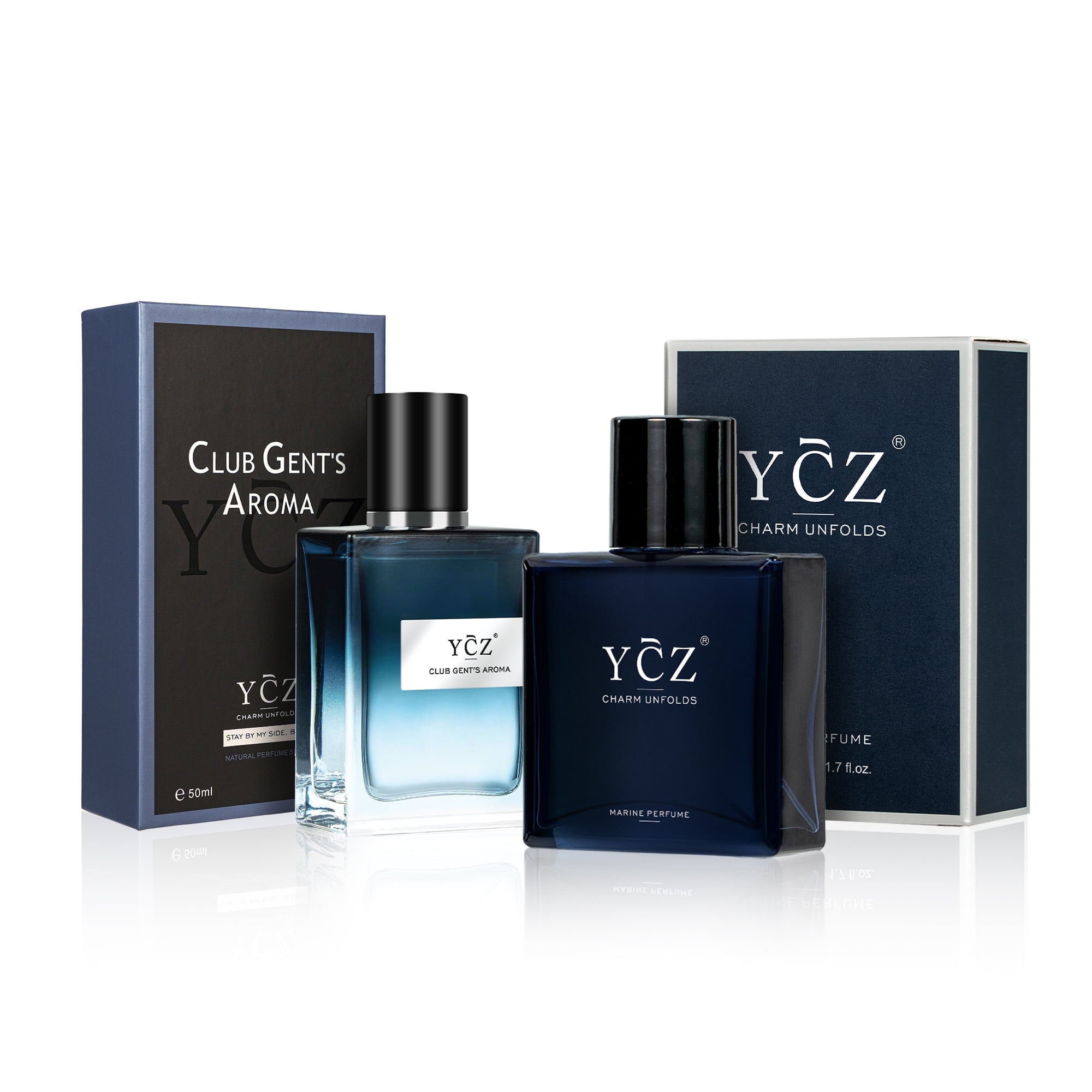 YCZ Men's Perfume Set, 2-Pack Cologne Gift Set for Men with