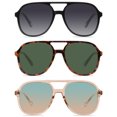 thumbnail image 1 of YDAOWKN Aviator Sunglasses for Womens Retro Trendy Sunglasses UV400 Protection, 1 of 6