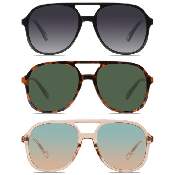 YDAOWKN Aviator Sunglasses for Womens Retro Trendy Sunglasses UV400 Protection