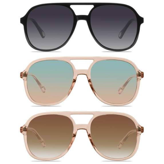 YDAOWKN Aviator Sunglasses for Womens Retro Trendy Sunglasses UV400 Protection