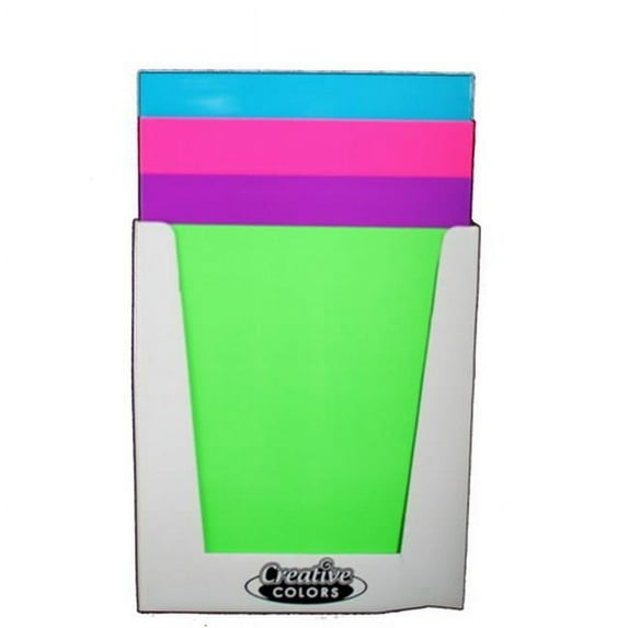 YDB 2 Pocket Laminated Portfolio, Neon - Case of 48