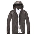thumbnail image 1 of YDDIAN Light Weight Rain Jackets Women Travel Plus Size Long Sleeve Plain Packable Coats Zipper with Hood Summer Plain Dressy Waterproof Windbreaker with Pockets Dark Gray 3XL, 1 of 4