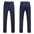 thumbnail image 1 of YDDIAN Mens Classic Suit Pants Straight Fit Modern Formal Dress Pants Separate Trousers Navy 31, 1 of 5