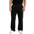 thumbnail image 1 of YDDIAN Mens Drawstring Elastic Waist Loose Sweatpants Relaxed Fit Oversized Open Bottom Pants Wide Leg Summer Dressy Y2k Sweatpants with Pockets Black L, 1 of 4
