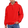 thumbnail image 1 of YDDIAN Mens Quarter Zip Sweater Baggy Long Sleeve Plus Size Drop Shoulder Hoodie Winter Workout Dressy Sweatshirts Red XXL, 1 of 4