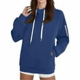 thumbnail image 1 of YDDIAN Oversized Hoodie for Women Lightweight Hooded Drawstring Sweatshirts Long Sleeve Fall Fashion Basic Sweaters with Pockets Navy L, 1 of 3