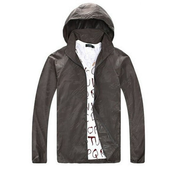 YDDIAN Rain Jackets for Women Waterproof Casual Long Sleeve Plus Size Coats with Hood Full Zip Winter Y2k Travel Packable Trench Coat with Pockets Dark Gray M