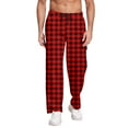 thumbnail image 1 of YDDIAN Super Soft Men's Polyspandex Pajama Pants with Pockets Wine XXL, 1 of 4
