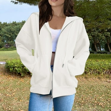 YDDIAN Women's Winter Coats Mid Length Lined Warm Heavy Jackets Thickened Windproof Outerwear With Fleece Hood White L