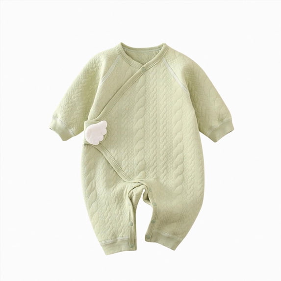 YDFCWX Baby Boy Gifts Newborn Neutral Soft Romper Bodysuit Coming Home Outfit for Newborn Boys Girls Green,1-3 Months