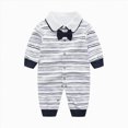 thumbnail image 1 of YDFCWX Baby Clothes Gender Neutral Newborn Baby Boy Fall Outfits Infant Long Sleeve Romper Jumpsuit Baby Boy Long Sleeve Romper NY1,9-12 Months, 1 of 7
