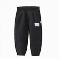 thumbnail image 1 of YDFCWX Boys Baggy Sweatpants Cotton Lightweight Athletic Baby Boys Girls Hiking Jogger Pants Toddler Track Sweatpants Black,7-9 Years, 1 of 7