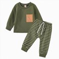 thumbnail image 1 of YDFCWX Boys Outfit Boys Jogger Set Embroidery Long Sleeve Sweatshirt Tops and Jogger Pants Fall Winter Casual Outfits AG,2-3 Years, 1 of 8
