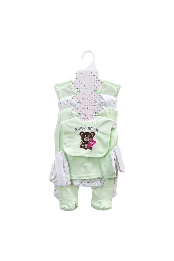 Layette Newborn Outfit Preemie Baby Boy Girl Clothes Baby 8-Piece Set 3 Months Layette Set 8PCS Set Baby Outfits Boy Gifts Layette Set for 0-3 Months,Green