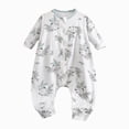thumbnail image 1 of YDFCWX Neutral Baby Sleepers Boys Jumpsuit Infant Sleep Sack Jumpsuit for Babies Toddlers Homewear Zippered Blanket Sleep Sack for All Seasons,Light Green,3-4 Years, 1 of 8