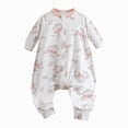 thumbnail image 1 of YDFCWX Neutral Baby Sleepers Boys Jumpsuit Infant Sleep Sack Jumpsuit for Babies Toddlers Homewear Zippered Blanket Sleep Sack for All Seasons,Light Pink,9-12 Months, 1 of 4