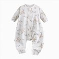 thumbnail image 1 of YDFCWX Neutral Baby Sleepers Boys Jumpsuit Infant Sleep Sack Jumpsuit for Babies Toddlers Homewear Zippered Blanket Sleep Sack for All Seasons,Light Purple,1-2 Years, 1 of 4
