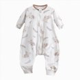 thumbnail image 1 of YDFCWX Neutral Baby Sleepers Boys Jumpsuit Infant Sleep Sack Jumpsuit for Babies Toddlers Homewear Zippered Blanket Sleep Sack for All Seasons,White,2-3 Years, 1 of 4