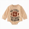 thumbnail image 1 of YDFCWX Newborn Boy Rompers Baby Boy Clothes Infant Print Romper Stripe Sleeve Outfits Fall Winter Baby Clothing Jumpsuit A,6-12 Months, 1 of 7