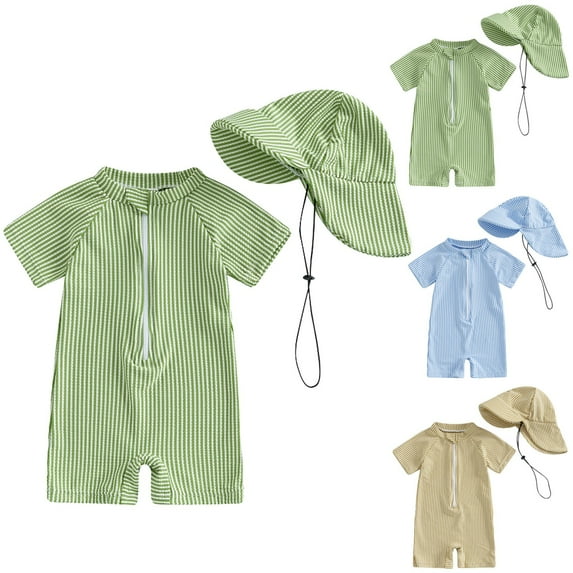 YDFCWX Toddler Boy Swimsuit Toddler and Kids Swim Rash Guard UPF 50 Sun Protection 2-Piece Set for Boys for 2-3 Years,Yellow