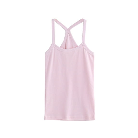 YDFCWX Toddler Boy Tank Tops Cotton Toddler Baby Boy's Sleeveless Tank Tops Kids Girls Summer Basic Cami Shirts Cotton Athletic Undershirts T-Shirts Vest for 18-24 Months,Pink