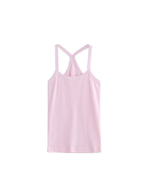 Toddler Tank Tops Girls Toddler Baby Boy's Sleeveless Tank Tops Kids Girls Summer Basic Cami Shirts Cotton Athletic Undershirts T-Shirts Vest for 9-10 Years,Pink