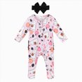 thumbnail image 1 of YDFCWXW Baby Girl Clothes Footie Romper Sleeper | Baby Girl Sleeper Daily Wear, Birthday Gift Onesie (Pink, 0-3 Months), 1 of 9