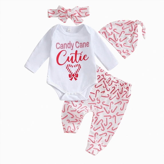 YDFCWXW Baby Girl Outfits Ruffle Long Sleeve Romper Bodysuit Ribbed Pants Set Winter Clothes (Pink, 0-3 Months)