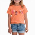 thumbnail image 1 of YDFCWXW Big Girls Shirts Kids T-Shirt Toddler Short Sleeve Summer Top Outfits Casual Tees (Orange, 18-24 Months), 1 of 4
