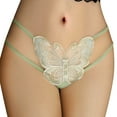 thumbnail image 1 of YDFCWXW Butterfly Thong, Lace Sexy Cheeky Brief for Women, See Through Panties Green, XL, 1 of 3
