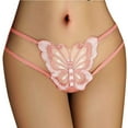 thumbnail image 1 of YDFCWXW Butterfly Thong, Lace Sexy Cheeky Brief for Women, See Through Panties Red, XL, 1 of 3