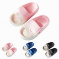 thumbnail image 1 of YDFCWXW Girls Cloud Slides Comfy Thick Sole Pillow Slippers Non Slip Shower Bathroom Sandals Boys Summer Beach Shoes (Blue, 4.5-5 Years), 1 of 9