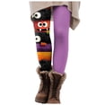 thumbnail image 1 of YDFCWXW Halloween Leggings for Women Tummy Control Monster Pumpkin Printed Stretchy Leggings Yoga Pants Tights (Purple, XL), 1 of 6
