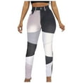 thumbnail image 1 of YDFCWXW High Waisted Jeans for Women: Skinny Denim Patchwork Stretch Casual Pants Black, XL, 1 of 6