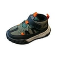 thumbnail image 1 of YDFCWXW Kids Hiking Boots Waterproof Girls Hiking Boots Durable TPR Traction Outsole Girls Hiking Shoes Anti-Skid Athletic Hook and Loop Closure Kids Hiking Shoes for Outdoor (Black, 12.5), 1 of 6
