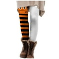 thumbnail image 1 of YDFCWXW Leggings for Women High Waist Halloween Printed Party Stretch Pants Streetwear Funny Fall Winter Skinny Pants White, L, 1 of 8