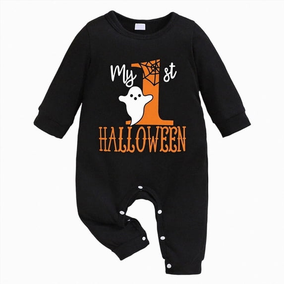 YDFCWXW My First Baby Boy Boy Romper Letter Embroidery Stripe Long Sleeve Footed Jumpsuit With Hat Boy Clothes Set (Gold, 0-3 Months)