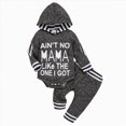 thumbnail image 1 of YDFCWXW Newborn Baby Boy Clothes Plaid Letter Print Long Sleeve Hoodies + Long Pants 2PCS Fall Winter Outfits Set (Light Gray, 6-9 Months), 1 of 7