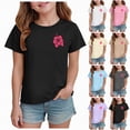 thumbnail image 1 of YDFCWXW Oversized Graphic Floral T Shirts for Teens Girls Loose Tees Preppy Clothes Casual Vintage Tops (Black, 110), 1 of 7