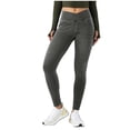 thumbnail image 1 of YDFCWXW Skinny Stretchy Jeans for Women High Cross Waisted Tummy Control Tapered Jeans Pants with Pockets (Grey, XS), 1 of 9