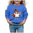 thumbnail image 1 of YDFCWXW Toddler Baby Sweatshirt Boy Girl Crewneck Pullover Sweater Long Sleeve Shirt Clothes (Blue, 4-5 Years), 1 of 4