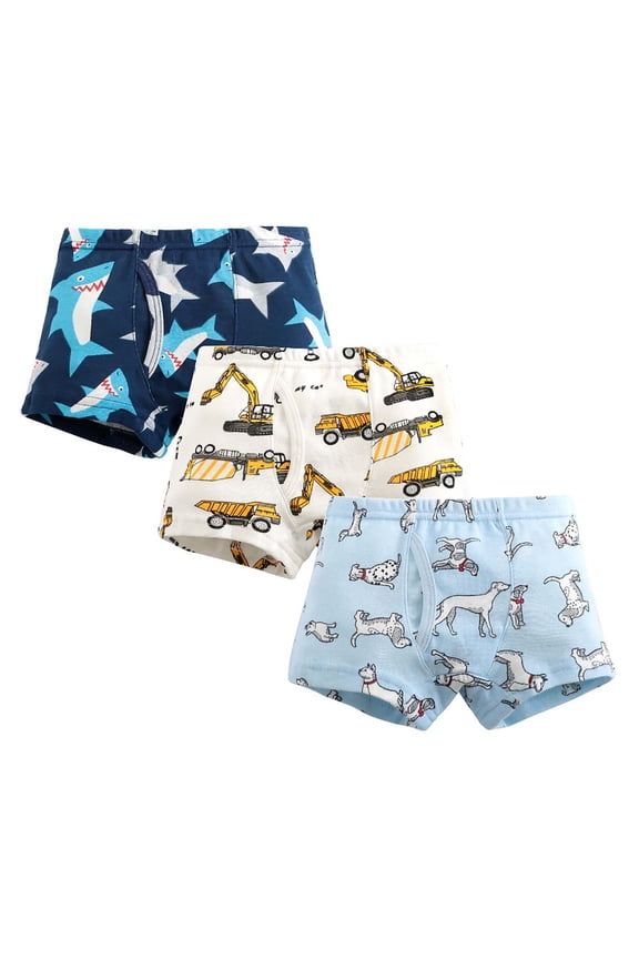 Toddler Boxer Brief Baby Cotton Underwear Boys Setrwear Cotton Boys Underpants Set (B, 150)