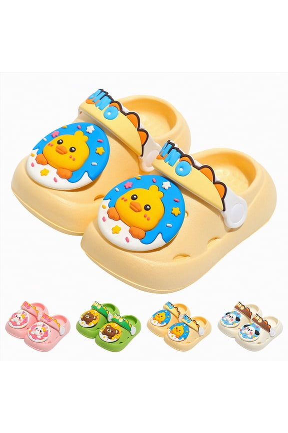 Toddler Girls Boys Clogs Little Kids Sandals Slides with Strap Kids Garden Clogs Water Shoes (Green, 3.5-4 Years)